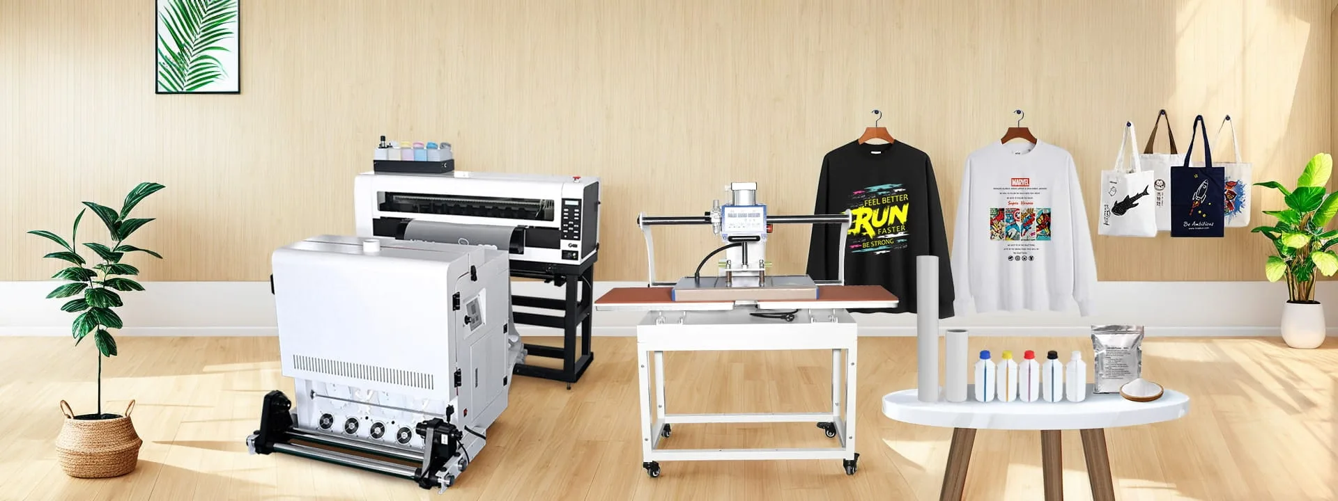 Dye Sublimation Printer & Auto Heat Press Machine